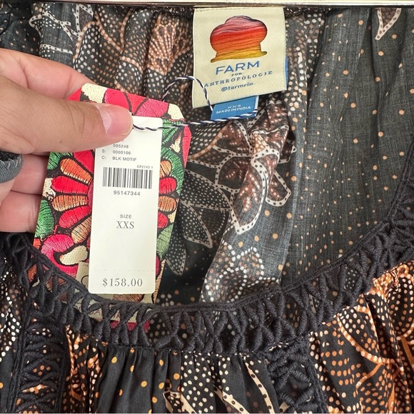 Farm Rio Lace Inset Peasant Blouse - Picture 9 of 9